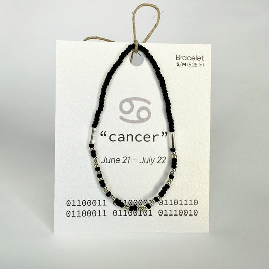 Cancer Binary Code Bracelet