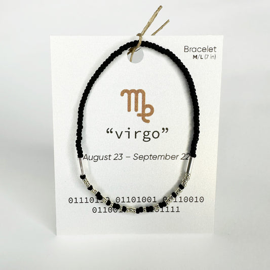 Virgo Binary Code Bracelet