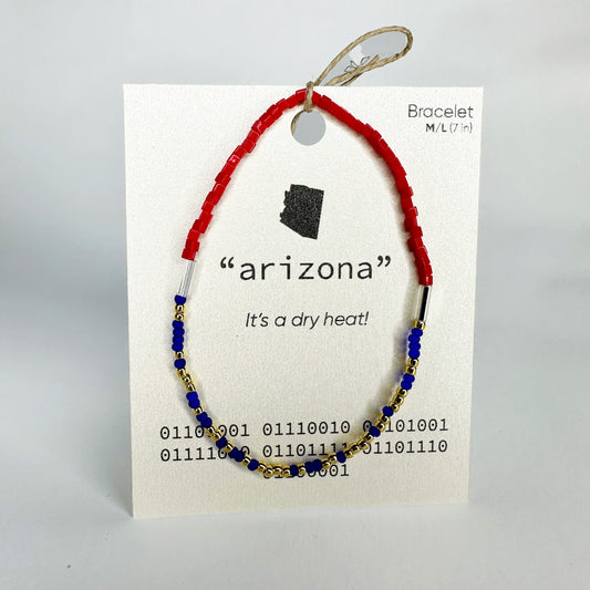 "arizona" Binary Code Bracelet