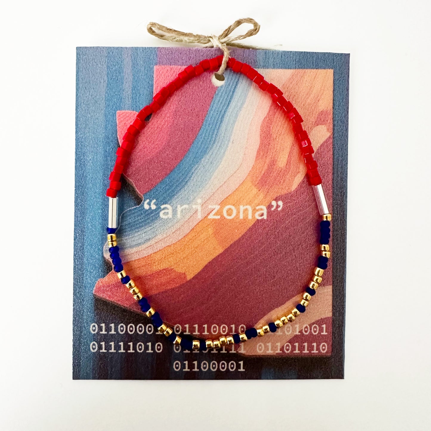 "arizona" Binary Code Bracelet