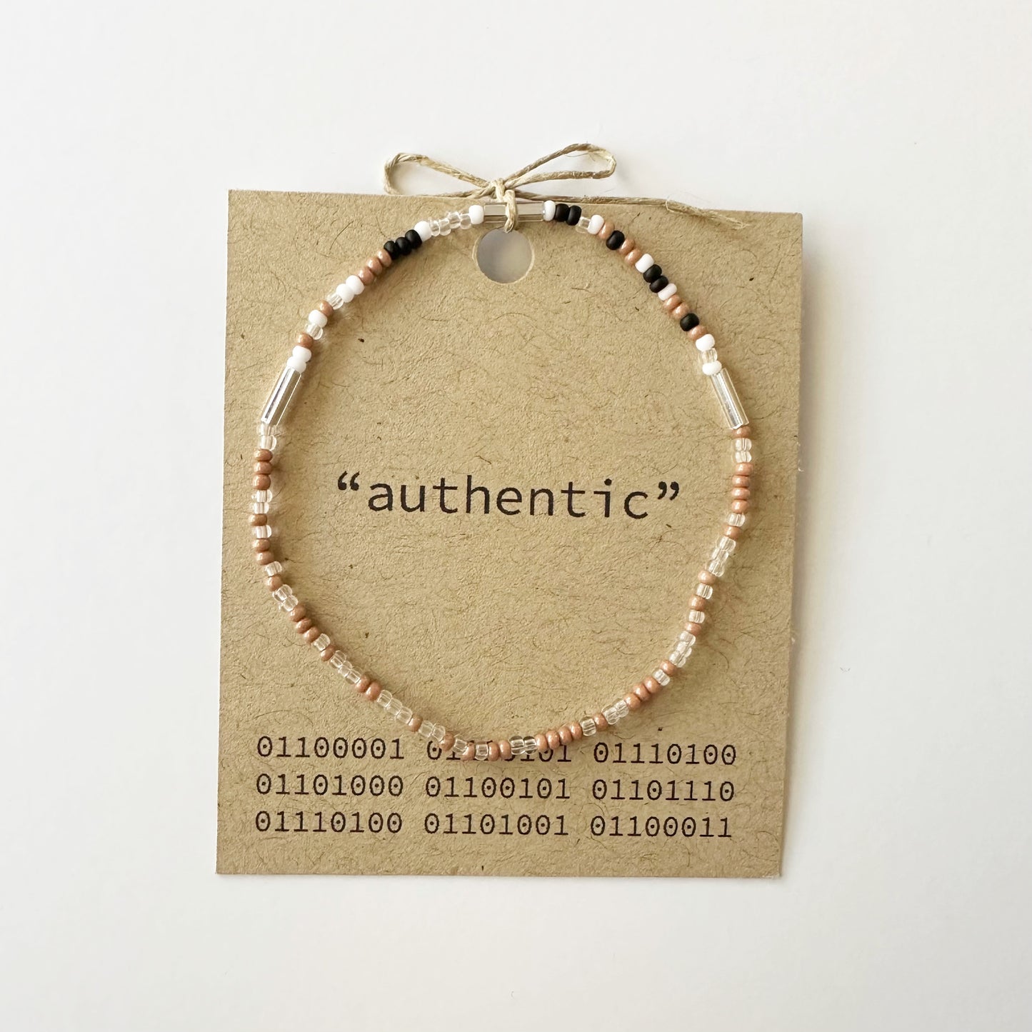 "authentic" Virgo Binary Code Bracelet