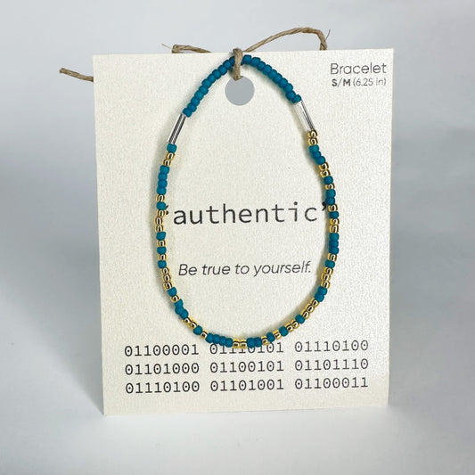 "authentic" Binary Code Bracelet