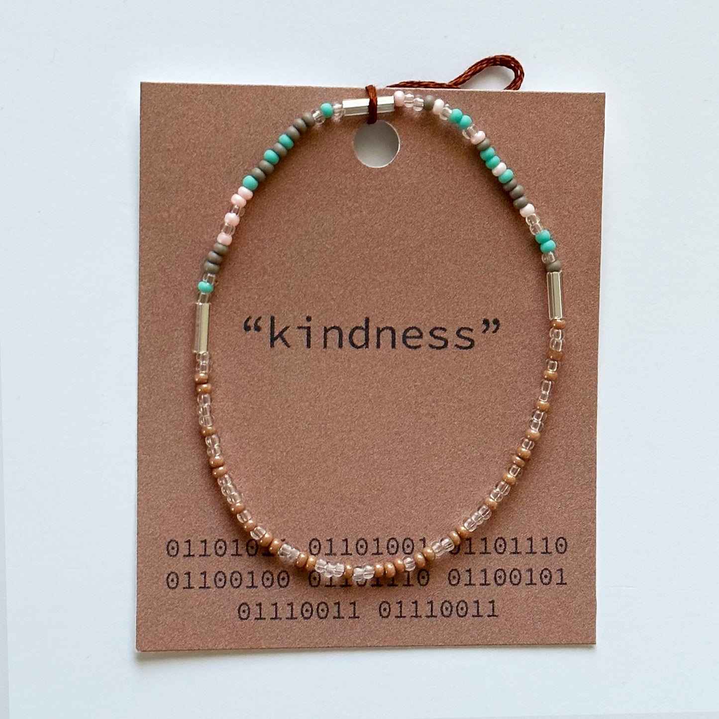 Kindness Binary Code Bracelet