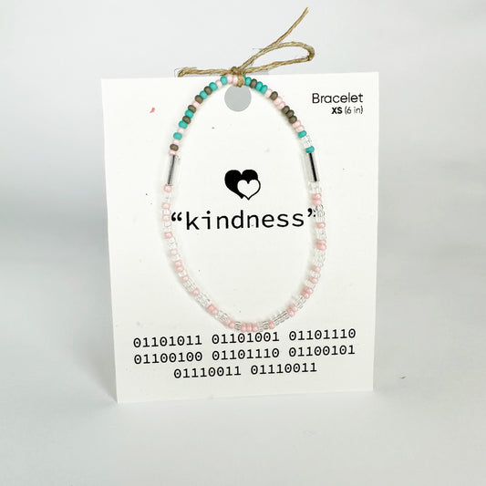 "kindness" Binary Code Bracelet