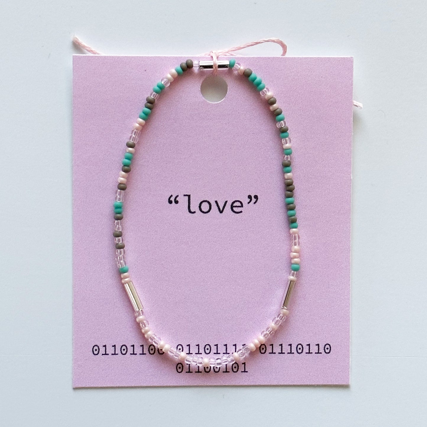 Love Binary Code Bracelet
