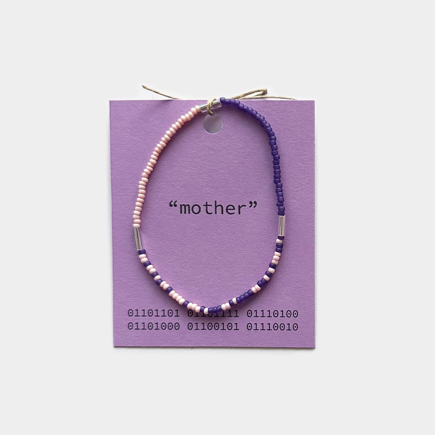 "mother" Binary Code Bracelet