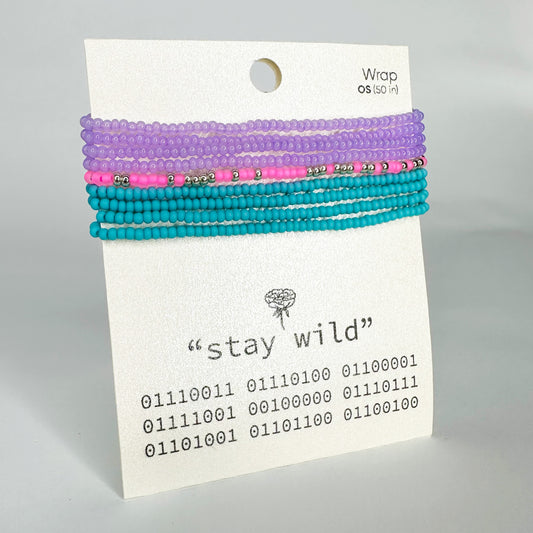 "stay wild" UpCode Necklace / Bracelet Wrap