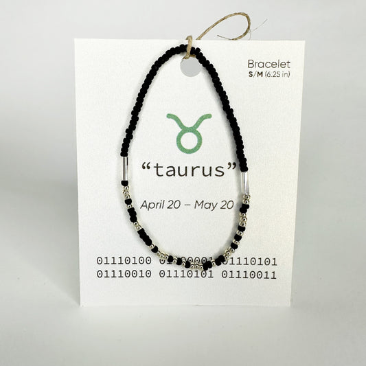 Taurus Binary Code Bracelet
