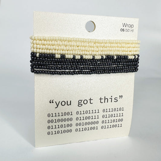 "you got this" UpCode Necklace / Bracelet Wrap